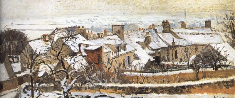 Winter, Camille Pissarro